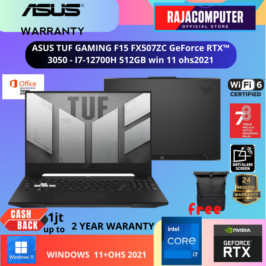 PC Portable Asus Tuf Gaming Intel Core i5 10300U 2,50Ghz 8 G