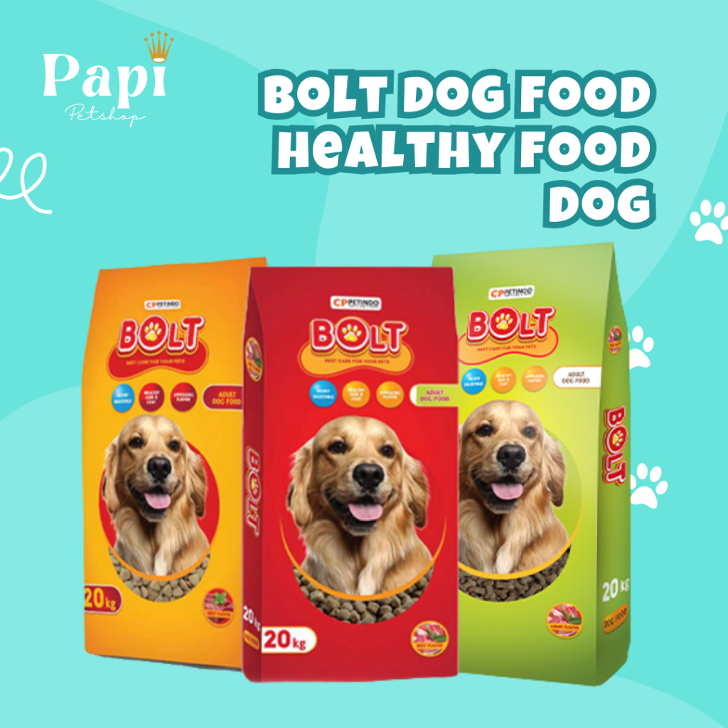 Jual Bolt Dog Makanan Kering Anjing 1Kg Dry Food Repack Freshpack Bolt ...