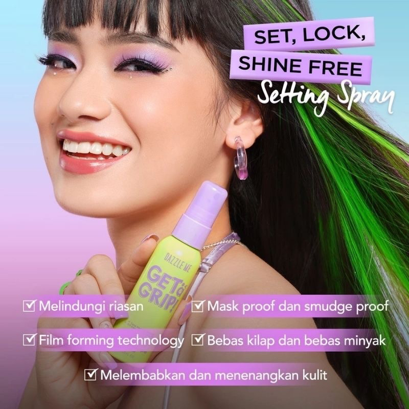Jual DAZZLE ME GET A GRIP STAY HYDRATED FACE MIST / MAKE UP AWET TAHAN
