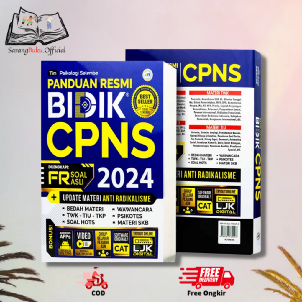 Jual Buku Tes CPNS 2023 2024 Panduan Resmi Bidik CPNS 2023 Edisi ...