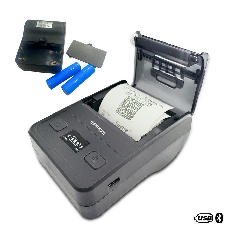 Jual Eppos EP5814 Mini Printer Bluetooth 58mm Portable EP 5814 EP 5814 ...