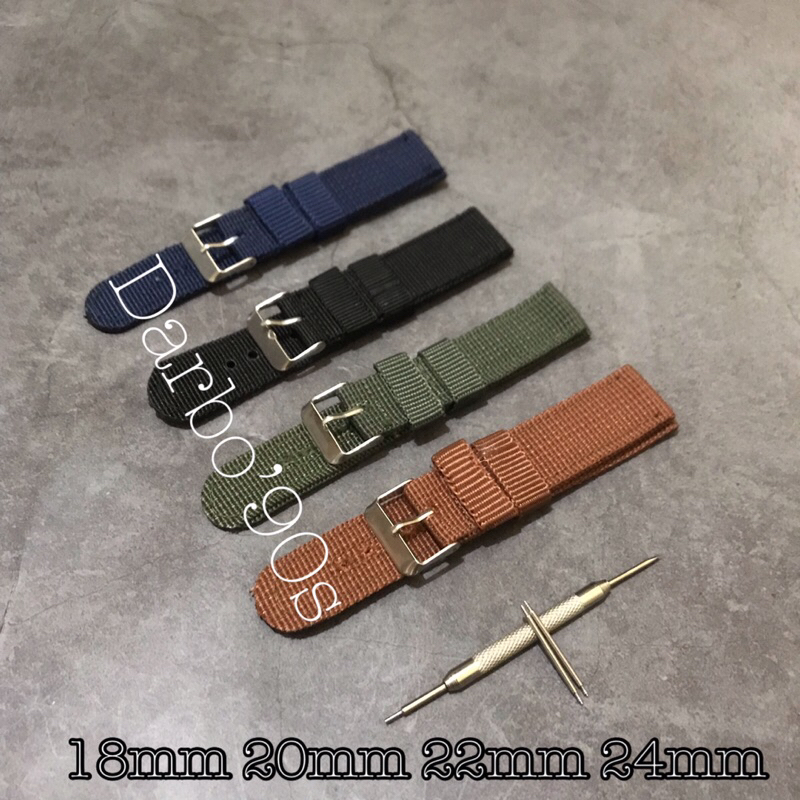 Jual Strap Tali Jam Tangan Kanvas Termurah dan Berkualitas Tali Jam