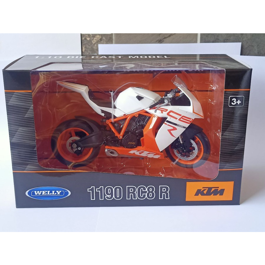 Modèle Réduit KTM 1190 RC8 R 1:10 - Alliage Métal - Jouet Die-Cast - Échelle 1/10