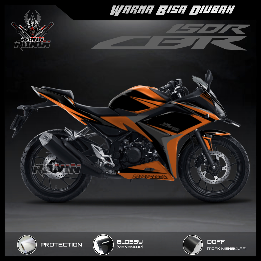 Jual Decal Sticker Full Body Cbr R Facelift Motif Elg Racing Oranye