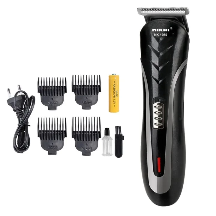 Mesin Cukur Rambut Nikai KN-1989 Elektrik Mesin Cukur Rambut Jenggot Kumis Tanpa Kabel Hair Clipper | AutoStock