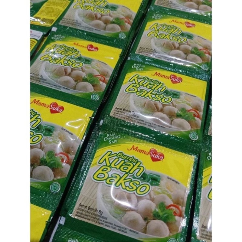 Jual Bumbu Kuah Bakso Mamasuka Renceng Isi 12 Sachet Shopee Indonesia