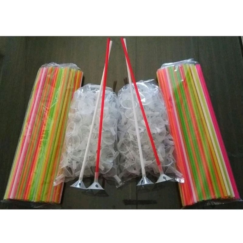 Jual Gagang Balon Pegangan Balon Stik Balon Warna Putih 1pcs