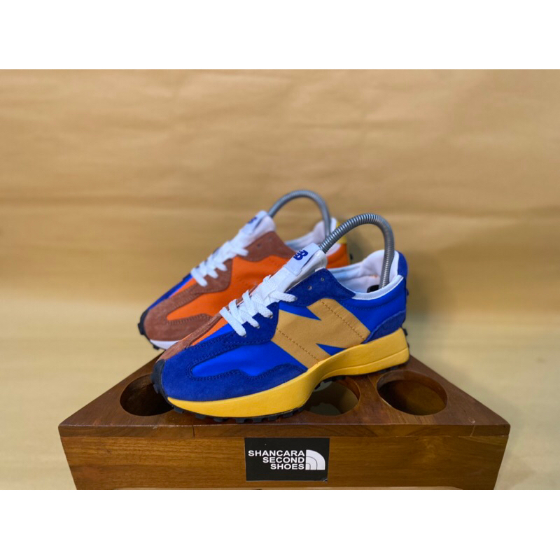 New balance 327 blue orange clearance