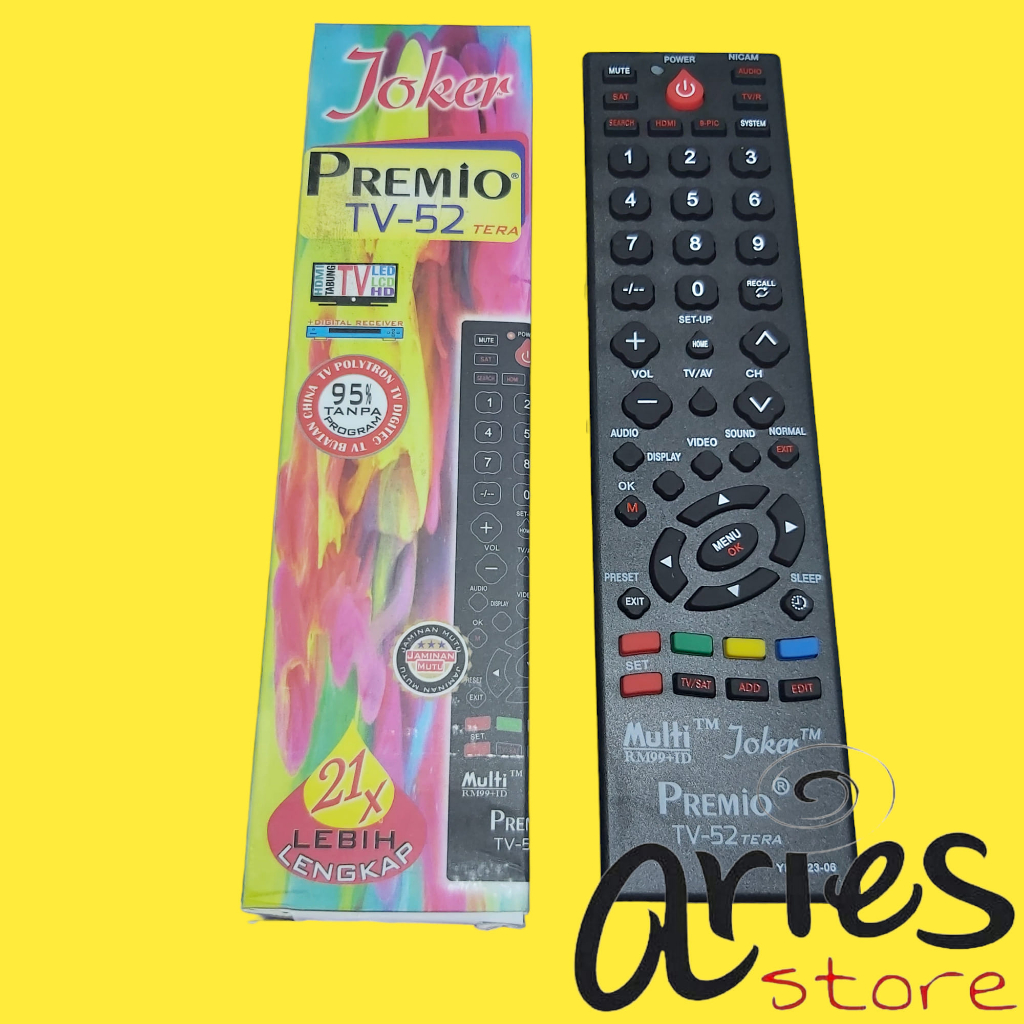 Jual REMOT TV MULTI TV TABUNG DAN TV LCD REMOT MULTI JOKER PREMIO Shopee Indonesia