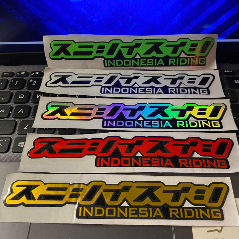 Jual Sticker Cutting Indonesia Riding Kanji Jepang Cuting Stiker