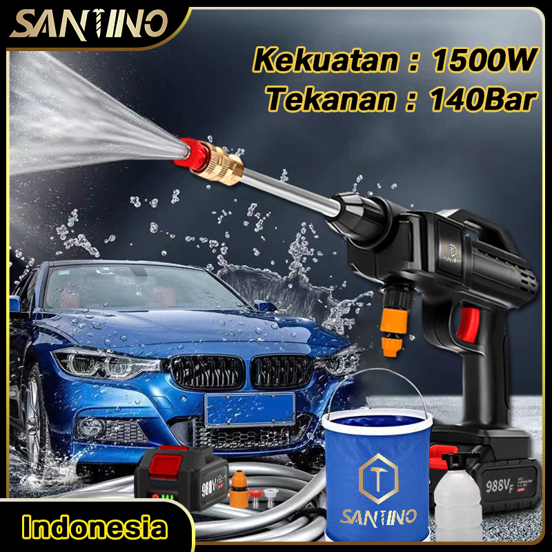 Jual Cordless Jet Cleaner Bar Tekanan Tinggi Alat Cuci Motor Mobil Mesin Cuci Mobil Cordless