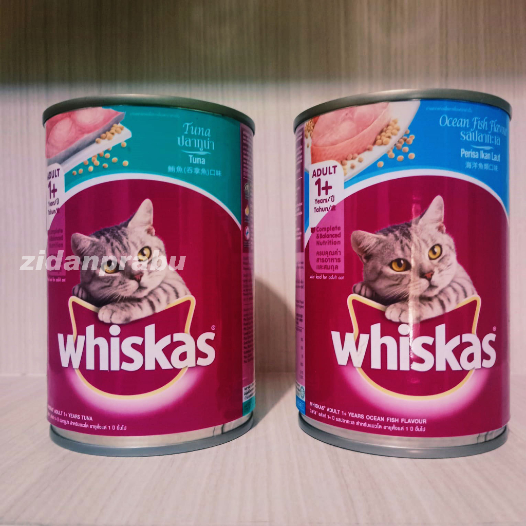 Jual Pakan kucing basah whiskas kaleng 400gr / wetfood | Shopee Indonesia