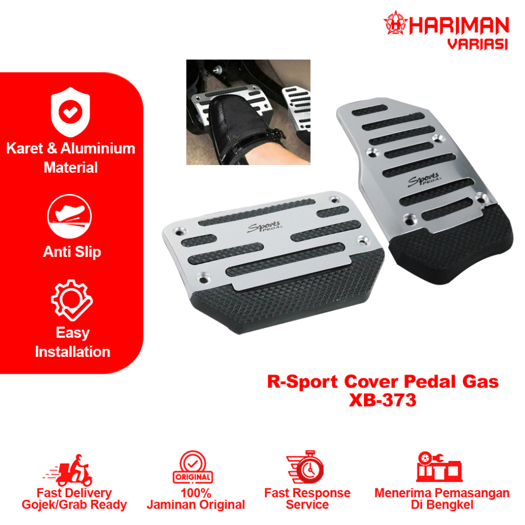 Jual R-Sport Cover Gas Rem Mobil Otomatis Foot Pedal Universal - XB-373 ...