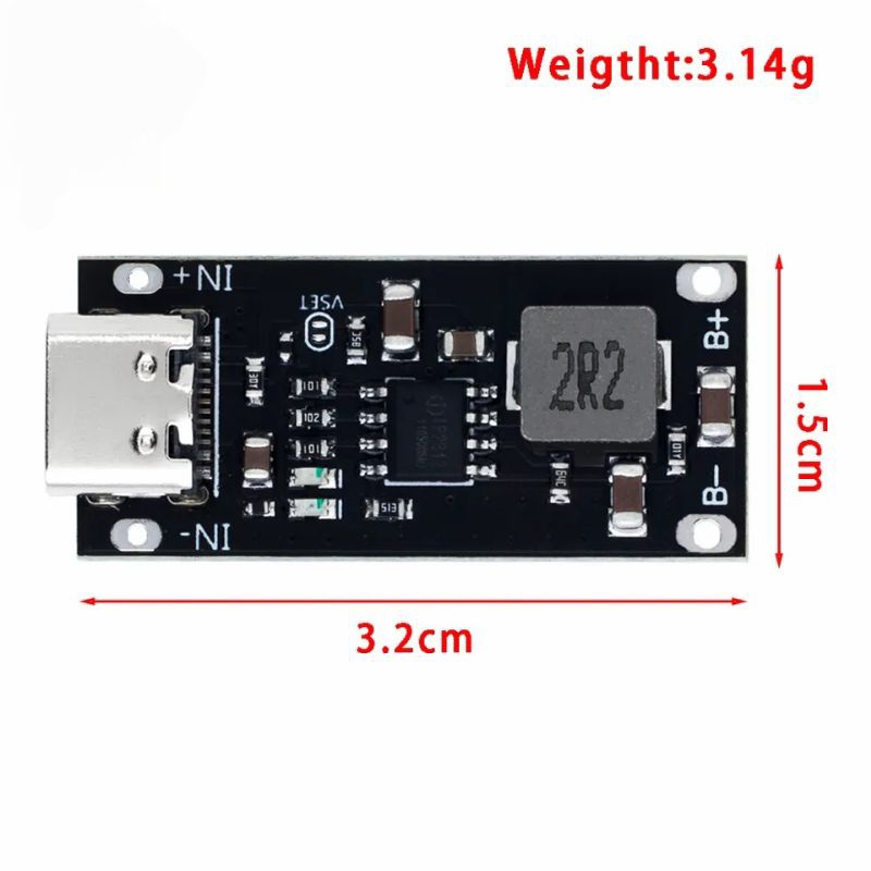 Jual IP2312 Type C USB Input High Current 3A Lithium Battery Charger