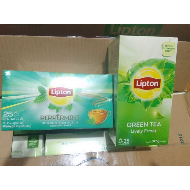 Teh Lipton Green Tea Refreshing Mint 25 bag - Main Image