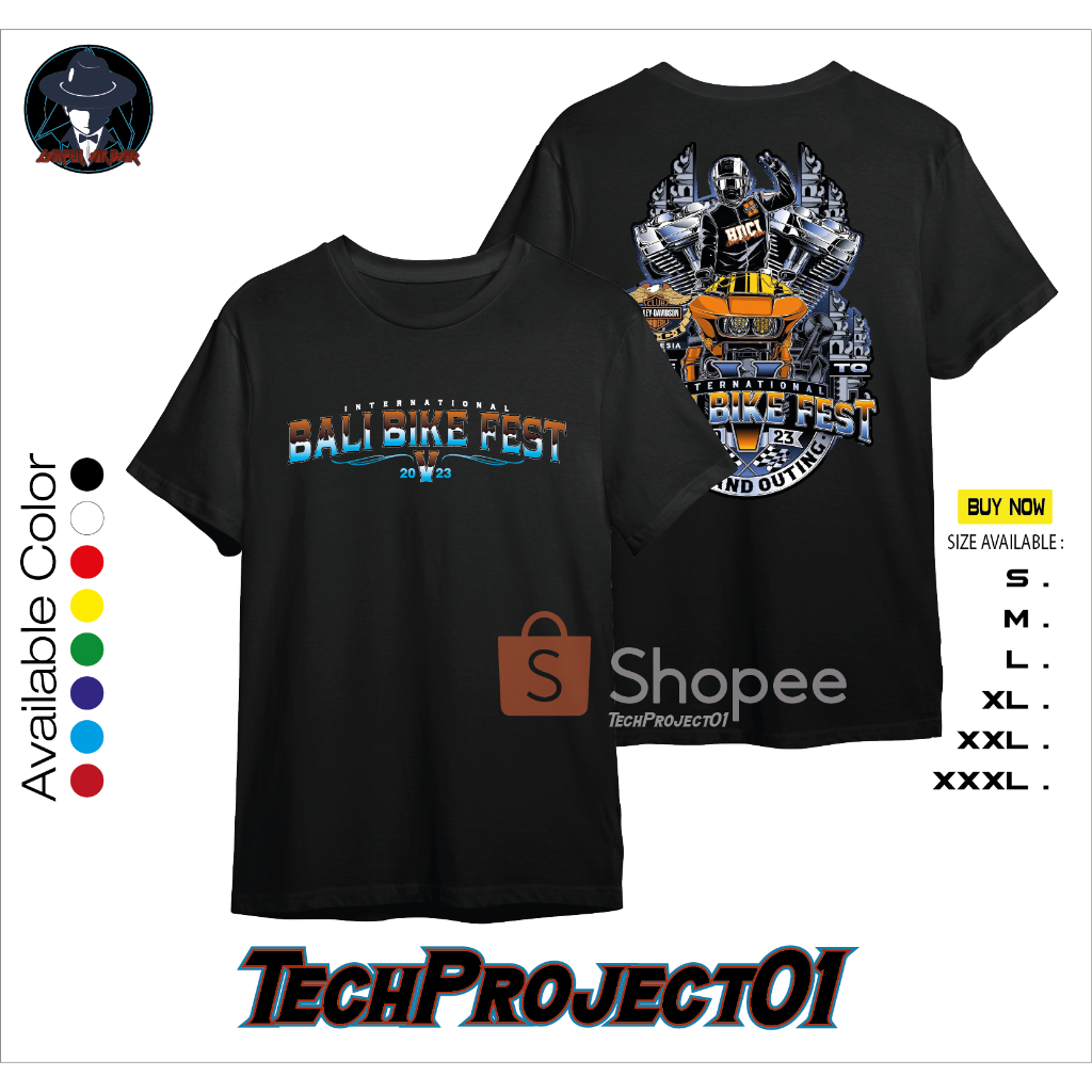 Jual Tshirt Kaos Bali Bike Fest V 2023 Harley Davidson HDCI Event 