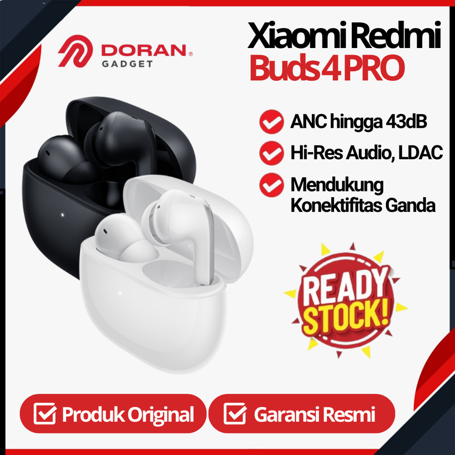 Jual Xiaomi Redmi Buds 4 Pro TWS Wireless Bluetooth Earbuds - Garansi