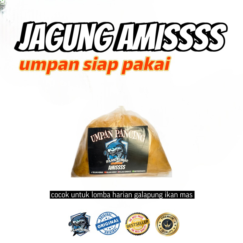 Jual Umpan Ikan Mas Siap Pakai Jagung Amis Premium 80gram Gandul Untuk