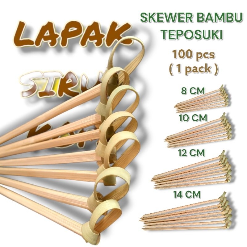 Jual Skewer Bambu Teposuki Tusuk Bambutusuk Buahteposukicocktail Shopee Indonesia 9205