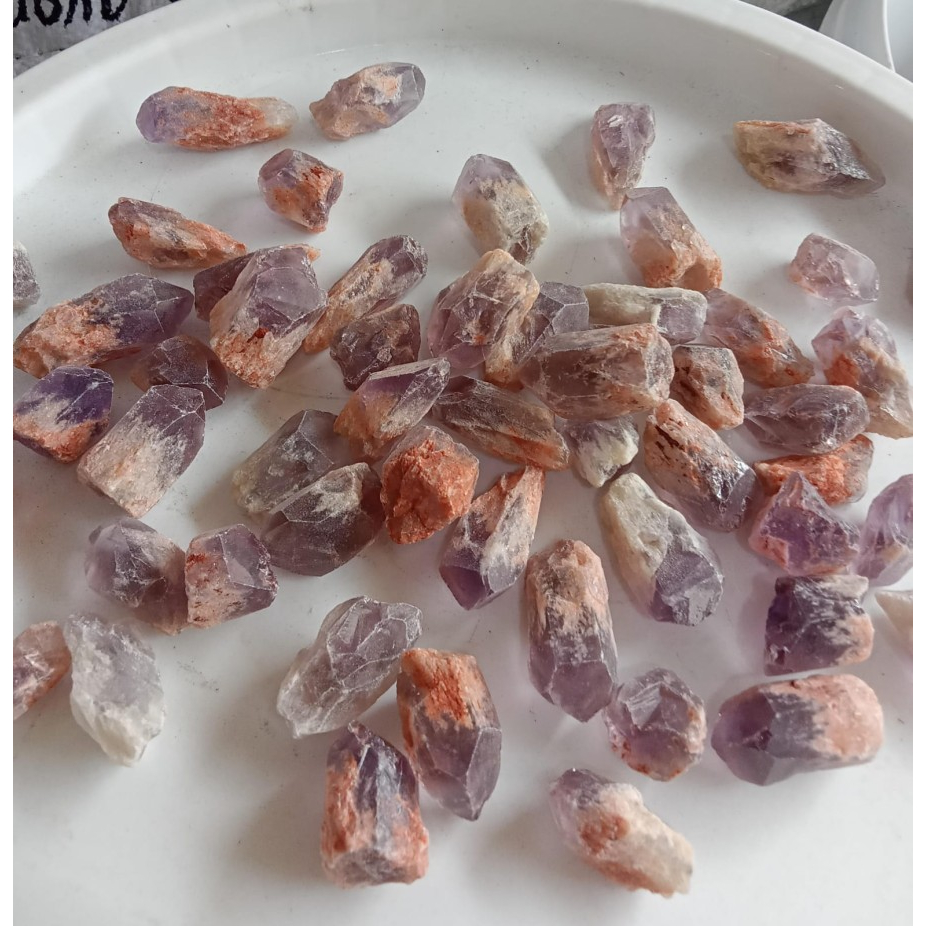 Jual Natural Amethyst Pointer Tooth Brazil Raw / Rough Paket 100 Grams ...