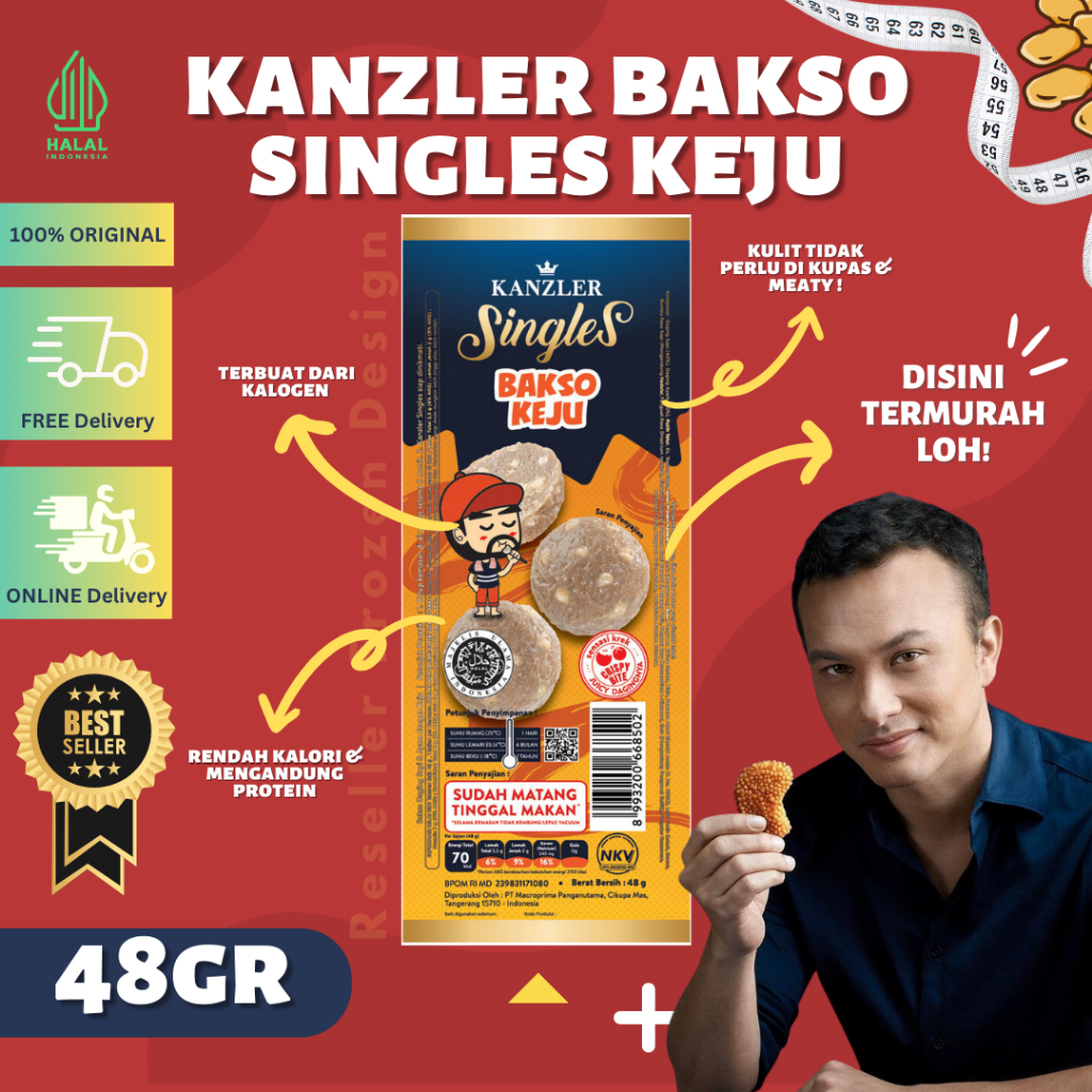 Jual KANZLER SINGLES BAKSO KEJU | BAKSO ISI KEJU LUMER SUDAH MATANG ...
