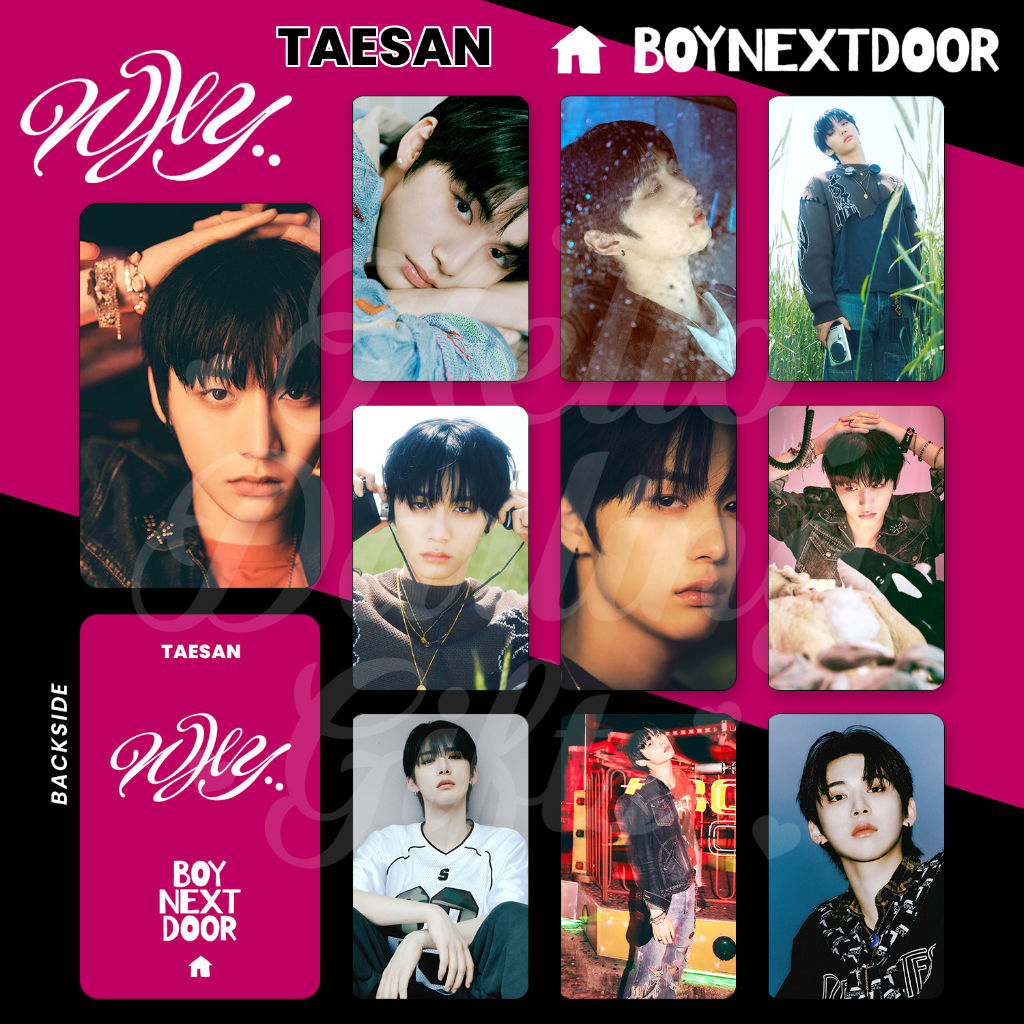 Jual Boy Next Door Why Taesan Photocard Unofficial Shopee Indonesia