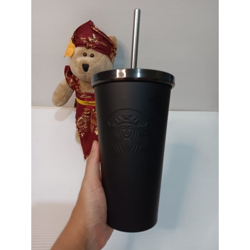 Jual ORIGINALTumbler Starbucks Double wall Stainless + Straw Warna