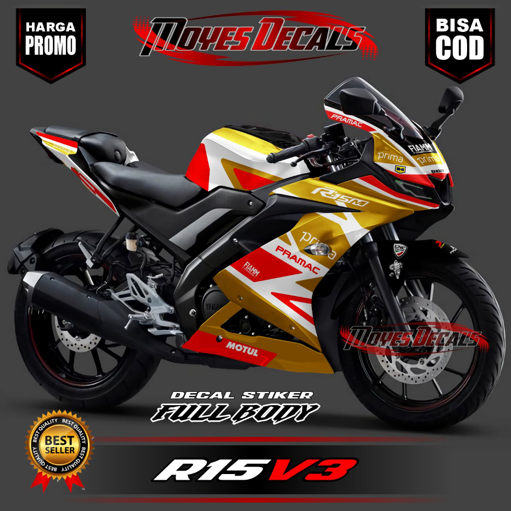 Jual ( COD ) Decal R15 V3 Full Body Keren Stiker R15 V3 Full Body Keren ...