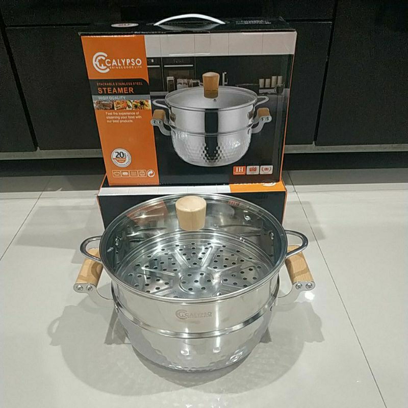 Jual Panci Steamer Stainless Susun Multifungsi Calypso Cm Shopee Indonesia