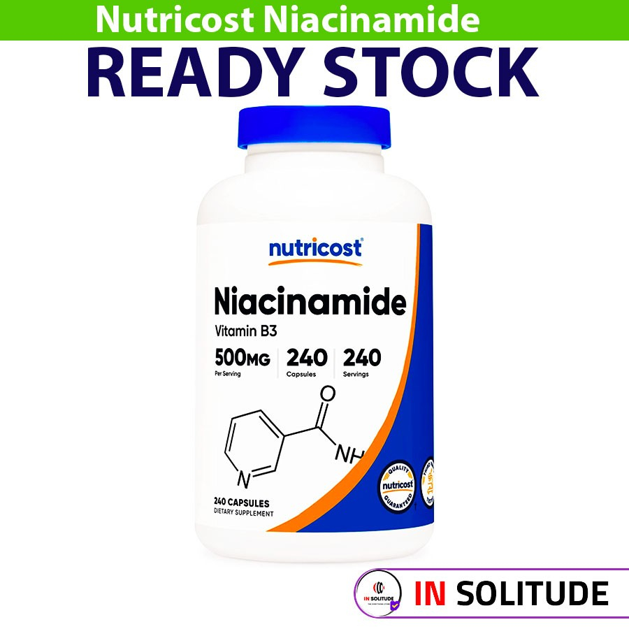 Jual Nutricost Niacinamide 500mg Vitamin B3 Niacin 240 Capsules