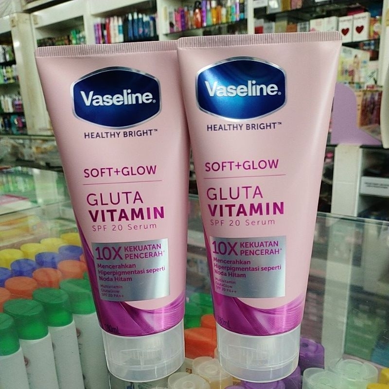 Jual Vaseline Healthy Bright Soft Glow Gluta Vitamin 180ml Shopee Indonesia 9230