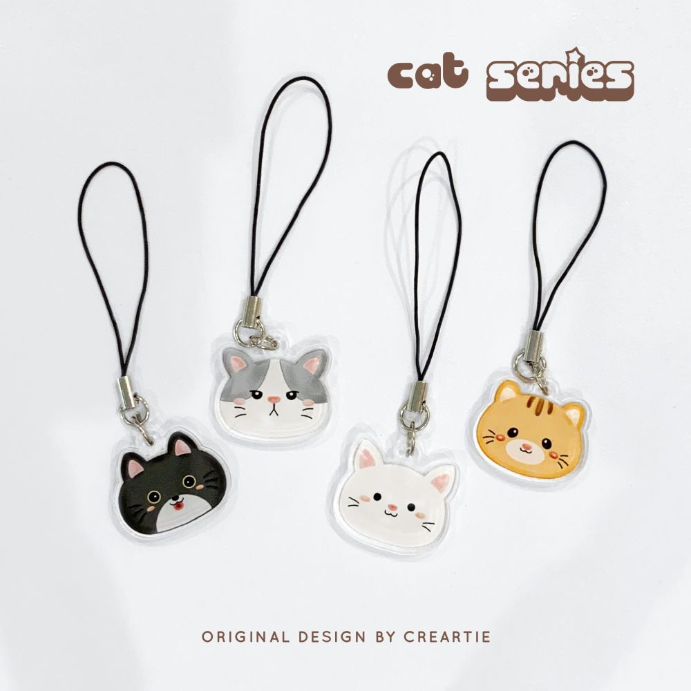 Jual CREARTIE Cat Phone Strap / Gantungan HP Kucing | Shopee Indonesia
