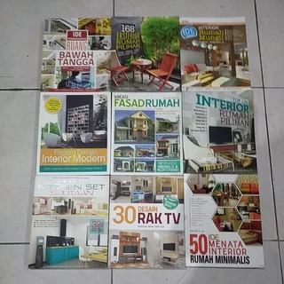 OBRAL BUKU DESAIN RUMAH (ORIGINAL) / KITCHEN SET / TAMAN / DESAIN KAMAR / CARPORT PERGOL / KANOPI / PAGAR / DESAIN INTERIOR RUMAH