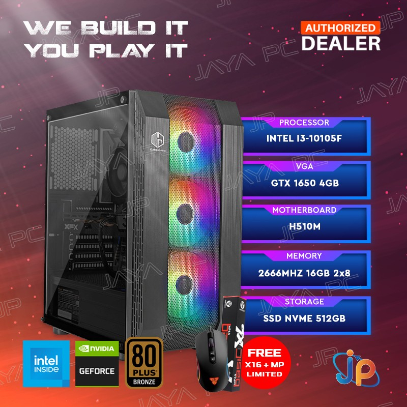 Jual GAMING POINT GEFORCE GTX 1650 - PC RAKITAN INTEL I3 GEN 10 ...