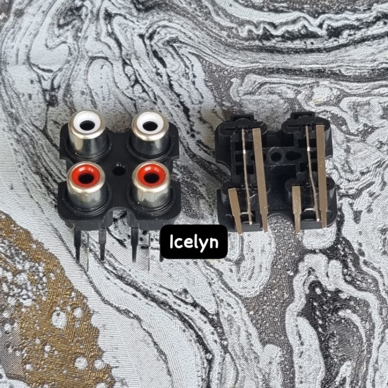 Jual Socket RCA 4 pin Hitam Merah Bell 4Pin Tancap PCB 4p | Shopee ...