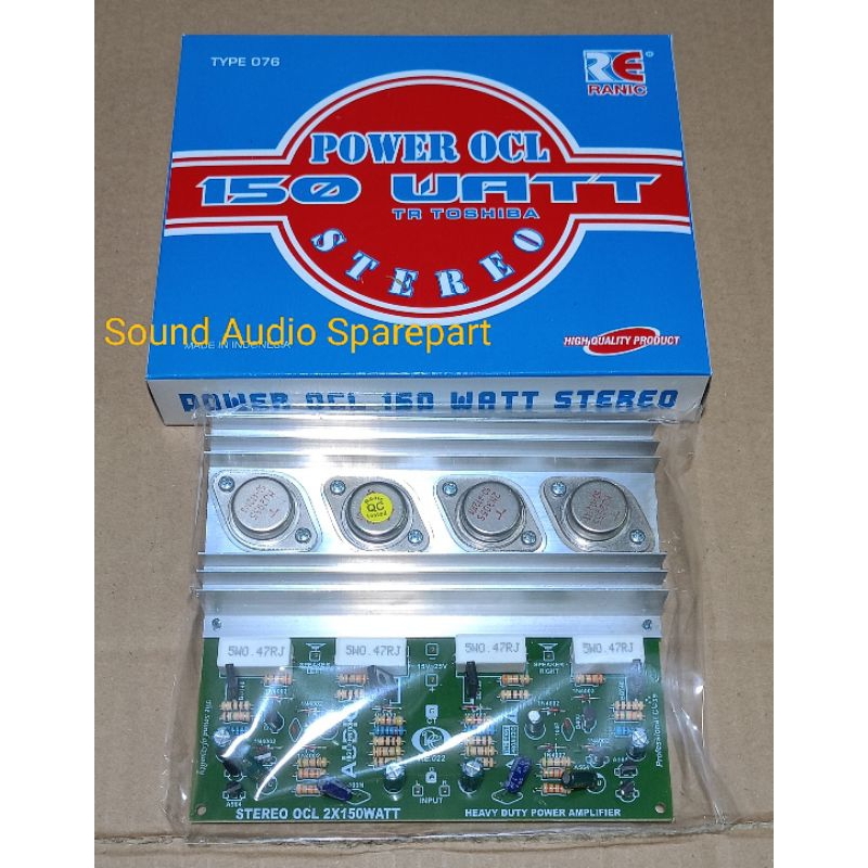 Jual Kit Power OCL Stereo 150 wat Jengkol Mj2955/2n3055 TOSHIBA