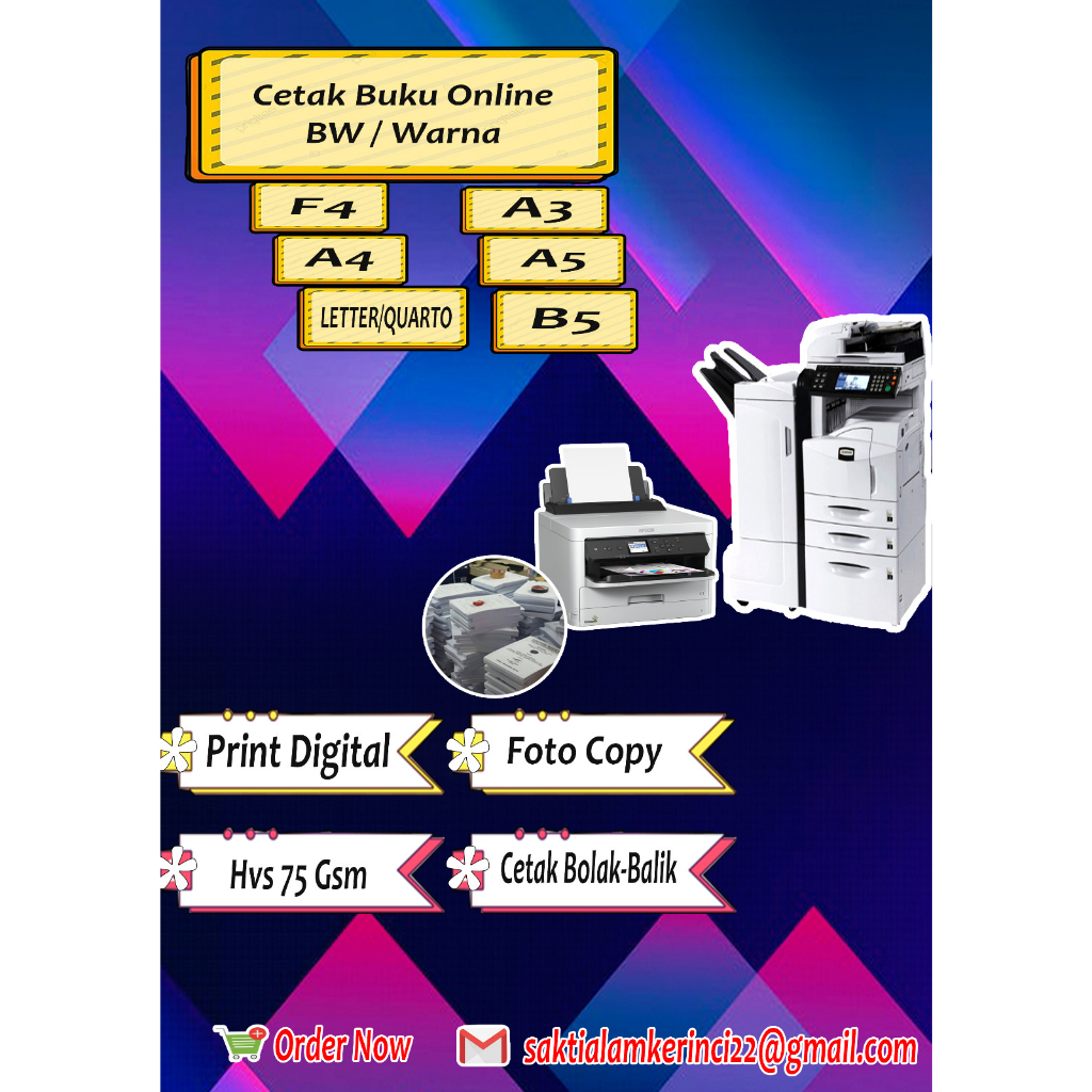 Jual Print Dan Cetak Buku/Soal Ujian/Skripsi/Komik/Novel/Narasi Dll ...
