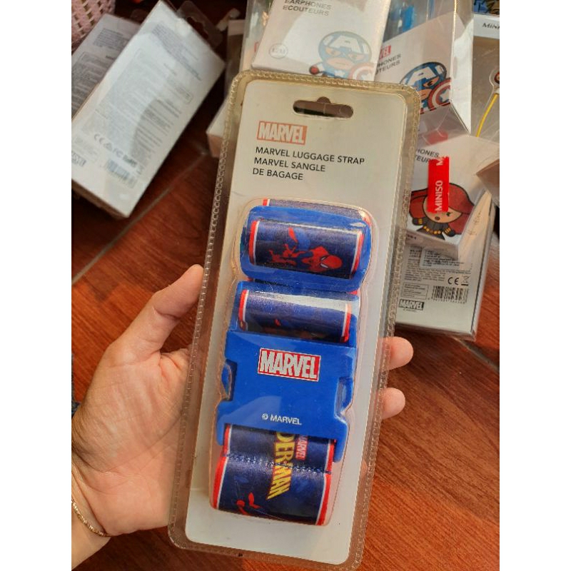Jual MINISO X MARVEL SPIDERMAN LUGGAGE STRAP Shopee Indonesia