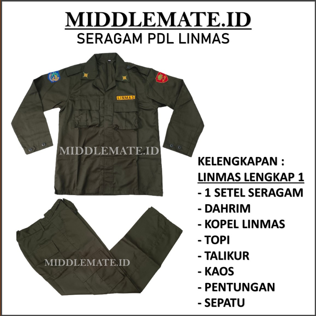 Jual BAJU SERAGAM PDL LINMAS / SERAGAM PDL LINMAS / BAJU LINMAS TERBARU ...