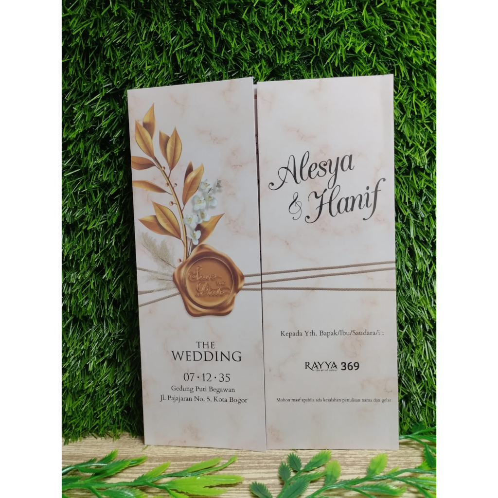 Jual Blangko Undangan Pernikahan Rayya 369 Murah | Shopee Indonesia