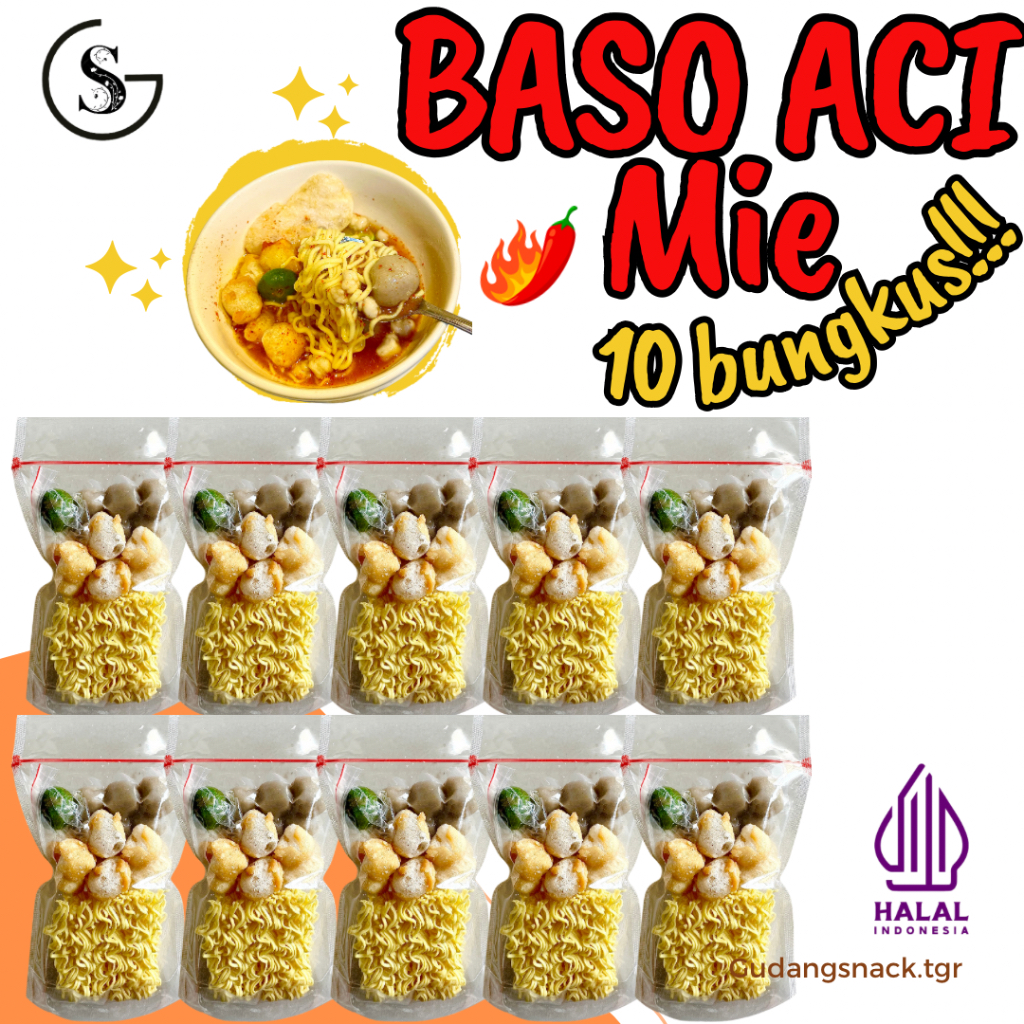 Jual 10 Bungkus Baso Aci Mie Paket Hemat Usaha Shopee Indonesia