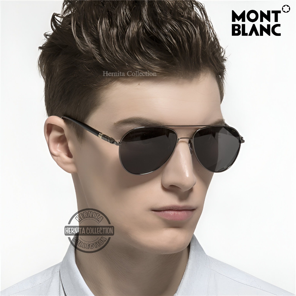 Jual SALE !!! Kacamata AVIATOR Polarized BRAD PITT MontBlanc Best