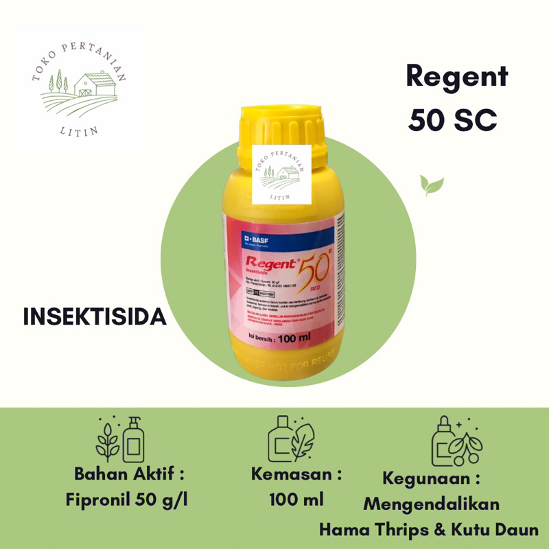 Jual Regent 50 SC Red- 100 ml (Insektisida) Mengendalikan Hama Trips ...