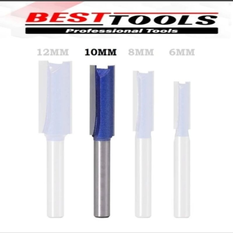 Jual Mata Router STRAIGHT TCT 4 Size 6mm 8mm 10mm 12mm Mata Profil ...