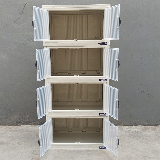 Jual LEMARI PLASTIK POLIBOX TUMPUK SERBAGUNA SUSUN 2 Container Box ...