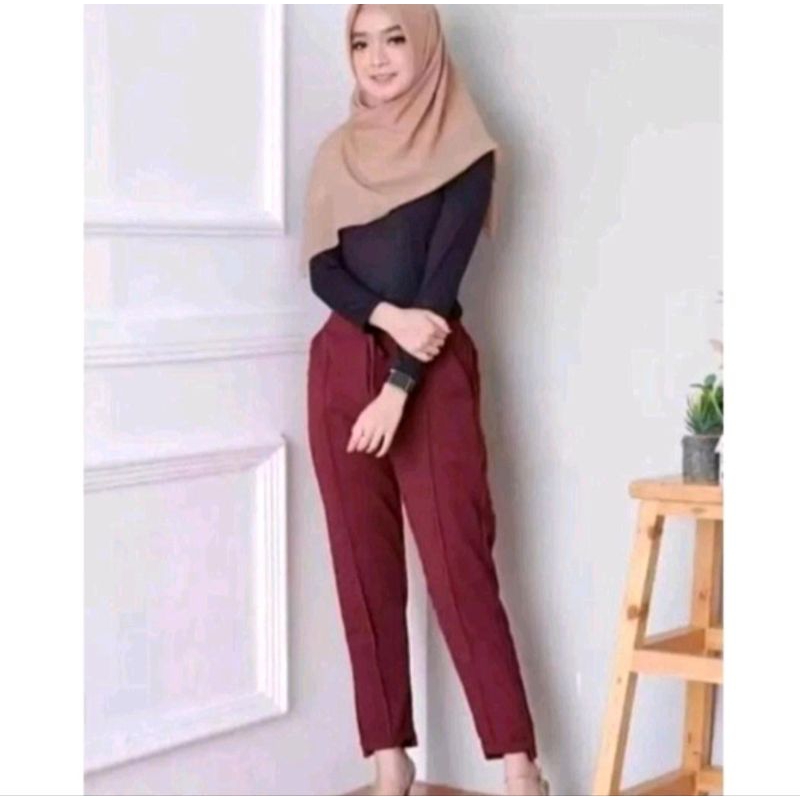 Jual CELANA PANJANG WANITA TRENDY/DOTY PANT VIRAL SUPER NYAMAN | Shopee ...