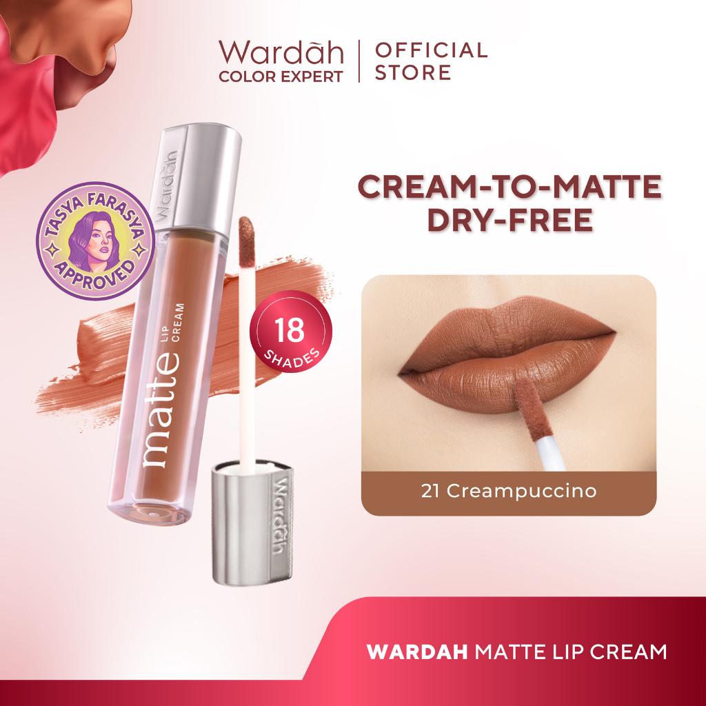 Jual Tasya Farasya Approved New Wardah Matte Lip Cream Non Dry