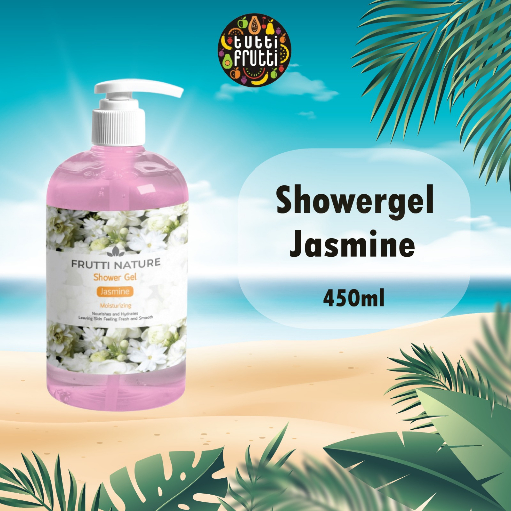 Jual Frutti Nature Jasmine Shower Gel Sabun Mandi Cair Extract Bunga