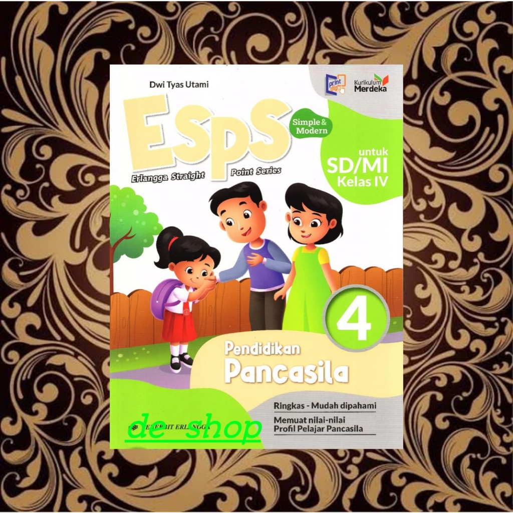 Jual BUKU KUMER ESPS PENDIDIKAN PANCASILA KELAS 4 SD ERLANGGA | Shopee ...