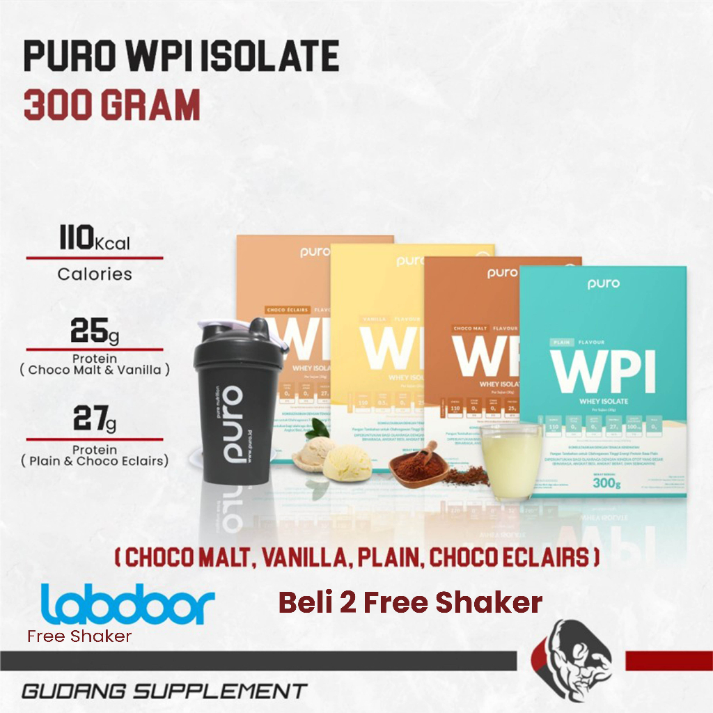 Jual Puro Wpi Whey Protein Isolate 300 Gram Shopee Indonesia 8462